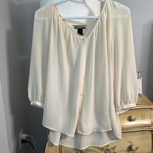 Cream Blouse H&M
